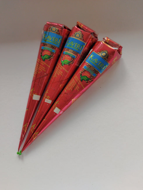 Organic Natural Reddish Brown Henna Cones